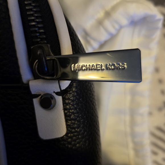 Michael Kors Backpack in Black, White, and Yellow - Picture 7 of 8